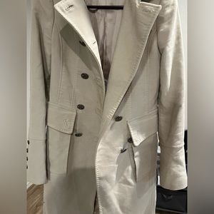 Beige Zara trench coat with silk lining